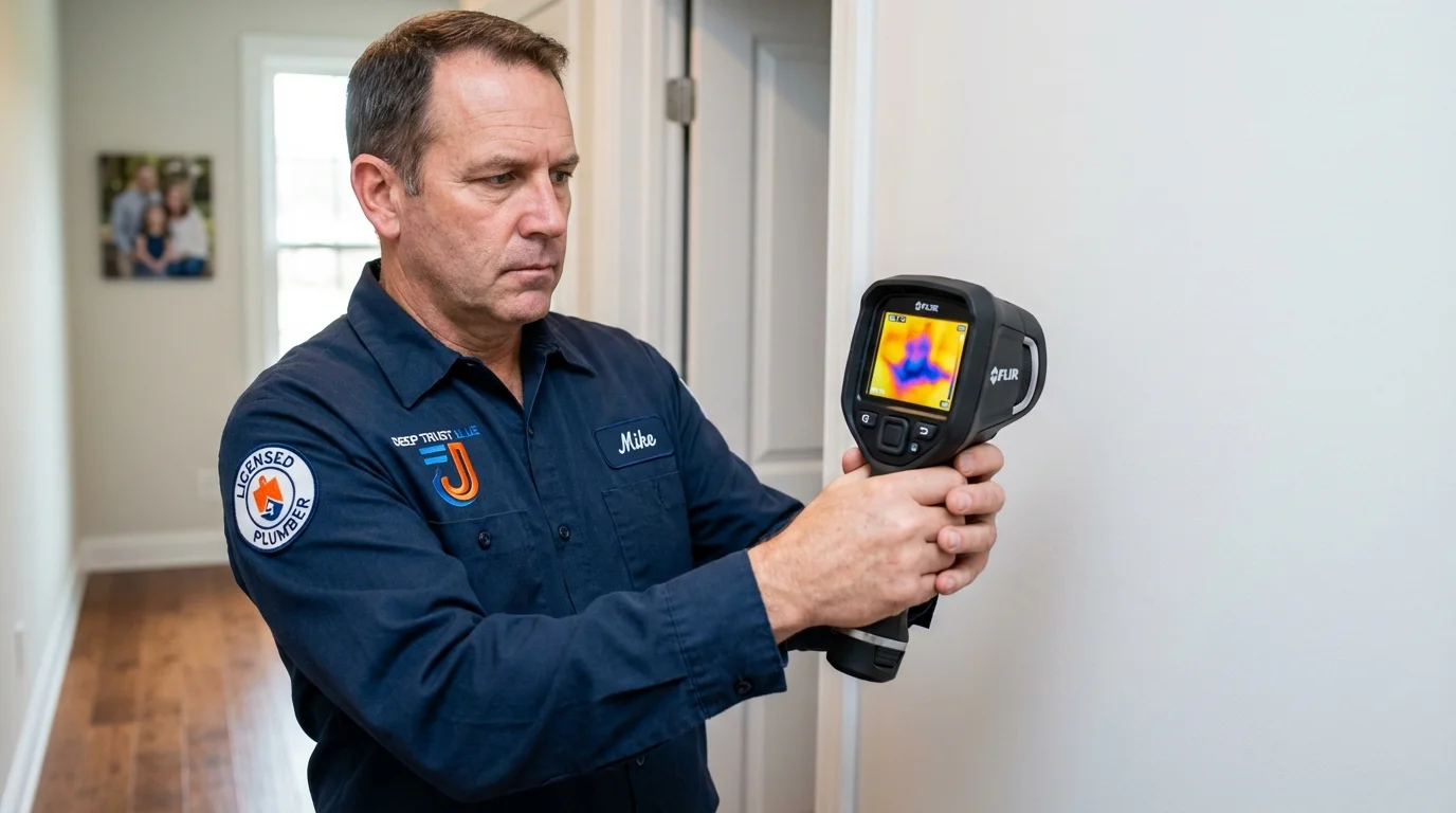 Thermal imaging leak detection by Johns Plumbing LLC in Alliance